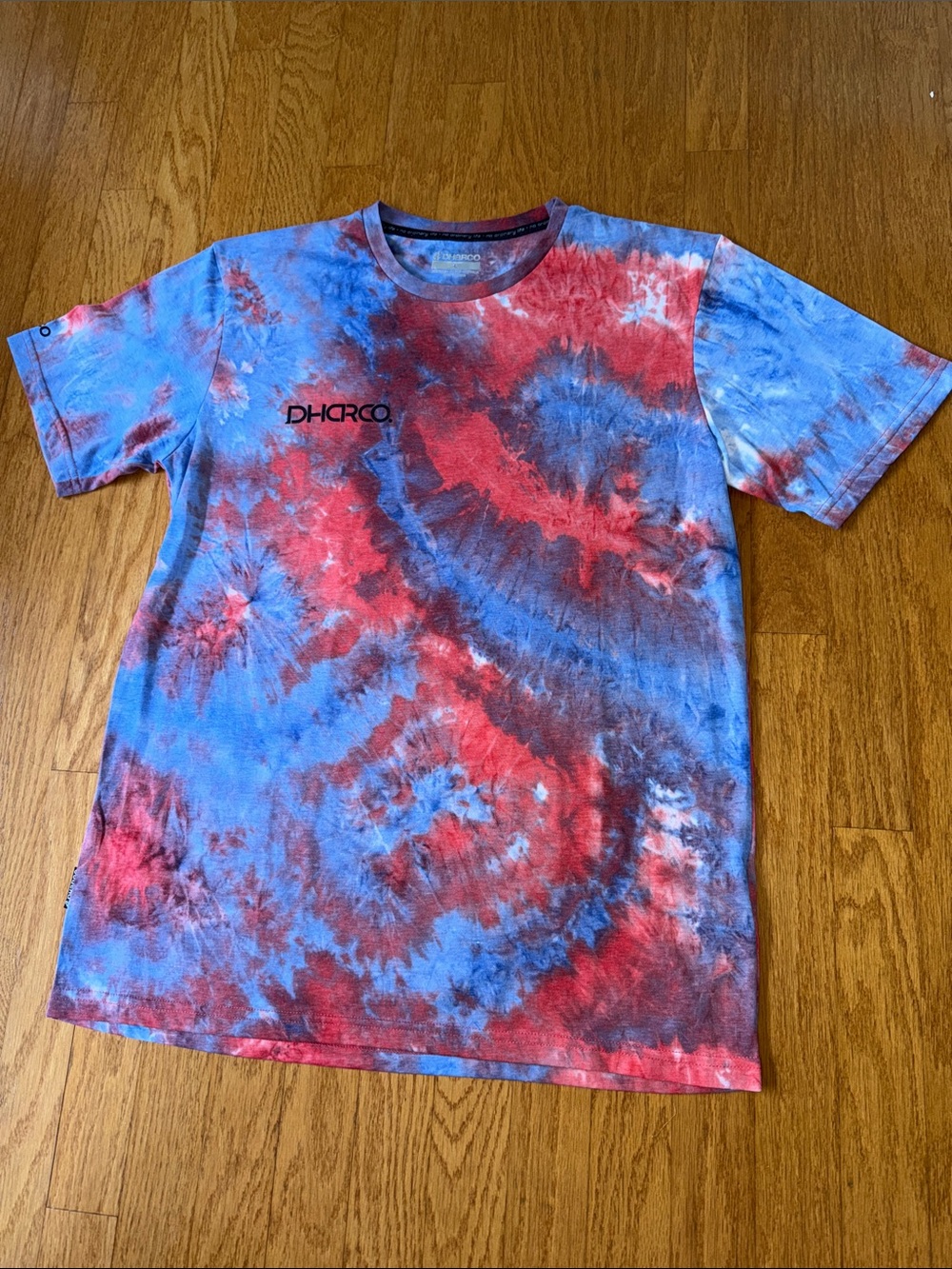 DHARCO MTB Jersey Tie Dye Short Sleeve – Men’s L Red Blue